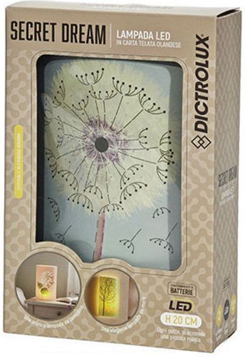 DictroLux Dekoratives Tischlampen LED Warmes Weiß Blume 20x13x5cm
