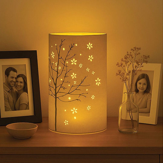 DictroLux Dekoratives Tischlicht LED Warmweiß 20x13x5cm