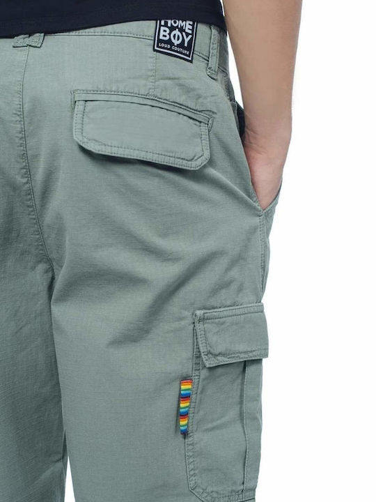 Damen Stoff Fracht Hose Khaki