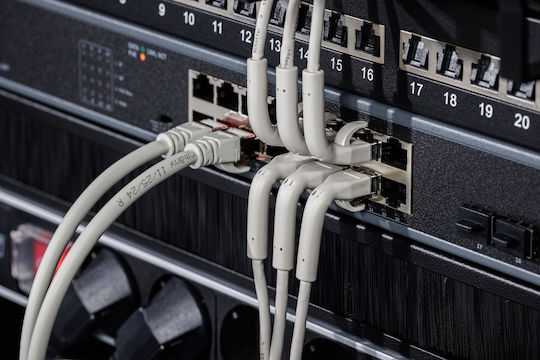 Digitus Директно Свързване На Мед Cat.6a (Gigabit) Мрежов Кабел Ethernet 0.5м Сив 10 Бройки