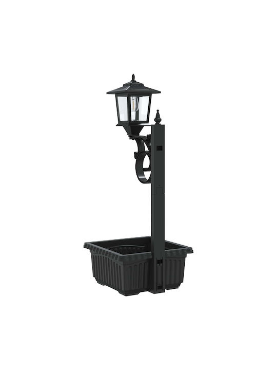 vidaXL Outdoor LED Street Lamp With Warm White Light Black