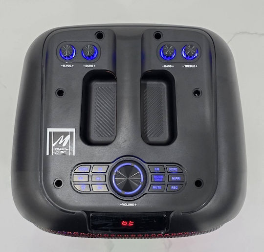 Karaoke Speaker with Wired Microphone and Lighting Effects ZQS12160 160156 Black