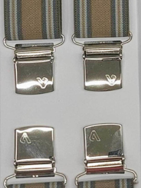 Ανδρικές Τιράντες Victoria 35mm 4 Κλιπς 63036-710e Beige