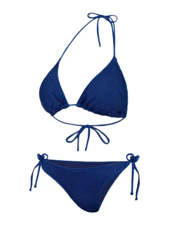 Set Bikini Dreieck Marineblau