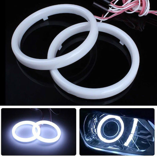LED Illuminated Car Angel Eyes Ring 12-24V – LED Car Angel Eyes White Yellow Red Blue