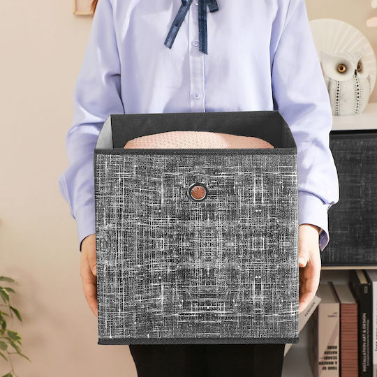 Songmics Stoff Aufbewahrungsbox mit Deckel Schwarz 30x30x30cm 6 Stück Songmics Stoff Aufbewahrungsbox mit Deckel Schwarz 30x30x30cm 6 Stück