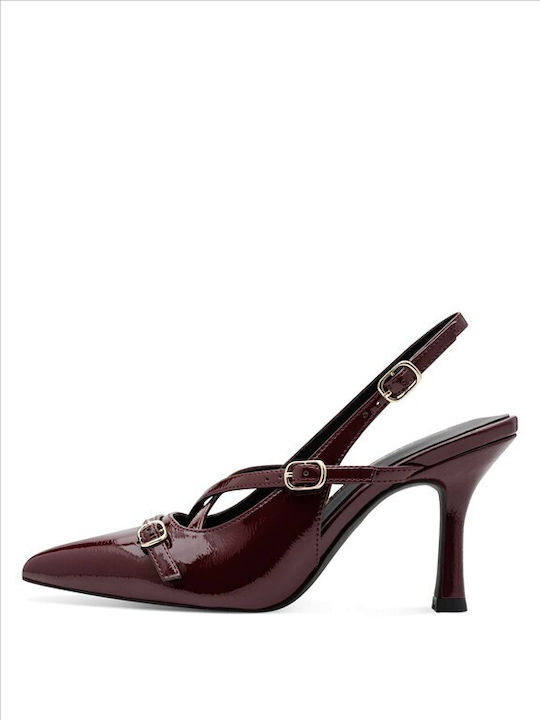 Burgundische Lackleder Pumps von
