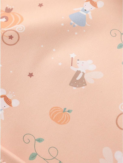 Tutete Mouse Fairies Waterproof Fabric Bib with Button and Pocket for 6 Months+
