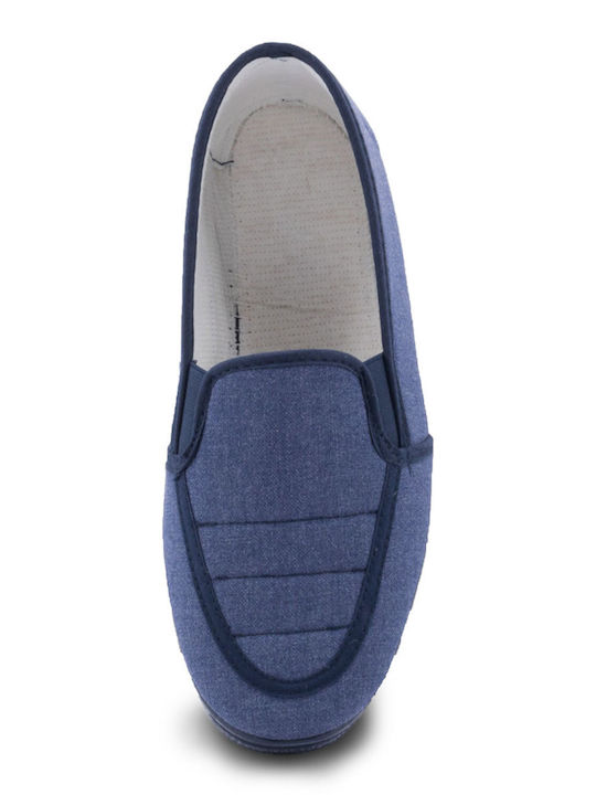 Winter Men's Blue Slippers
