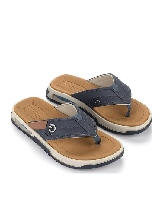 Men's Flip Flops Rider By Cartago Anatomic Brown-Beige