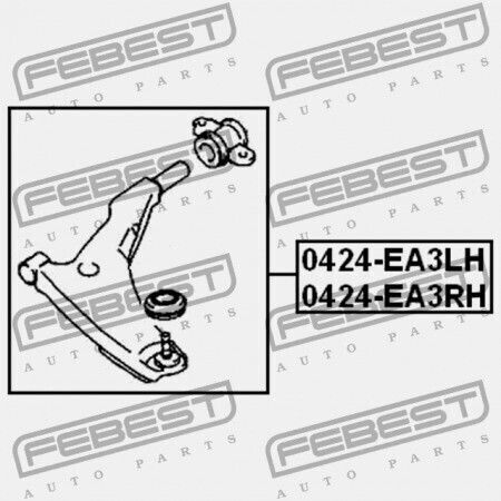 Преден Ляв Горен Носач За Контрол Mitsubishi Galant Ea3 8a 1998.02-2003.07 Mmna Mmna Mr554375