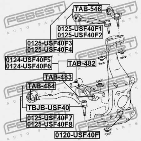 Δεξιά Μπροστινή Ράβδος Lexus Ls460/460l Usf4 2006.08-2012.09 Eu 48610-59135