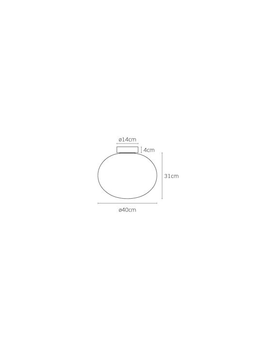 VK Lighting Πλαφονιέρα 40εκ. LED