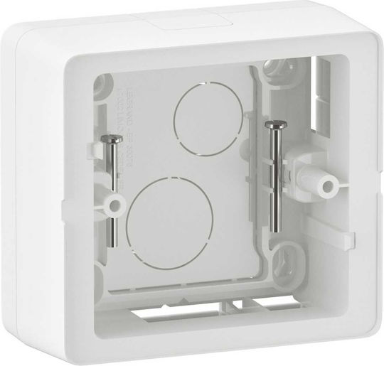 Surface Mount Box for 1 Position White