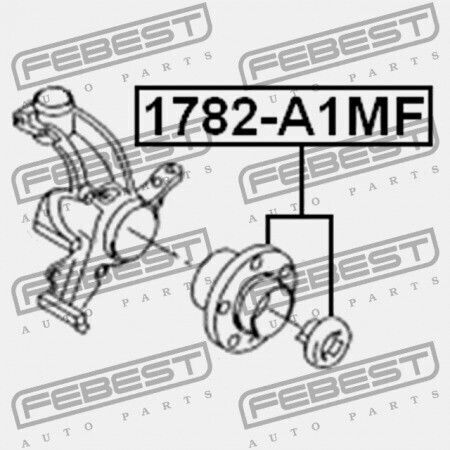 Audi A1 2011 Mex Μπροστινή Πλήμνη 6r0407621a