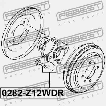 Nissan Tiida Jpn Марка C11 Задна Главина 2005.08-2012.06 Gl 43202-ed305