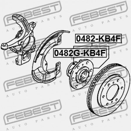 Mitsubishi Pajero Montero Sport Kh0 Butuc Față 2008.07-2013.01 Eur Mmth Mr992374