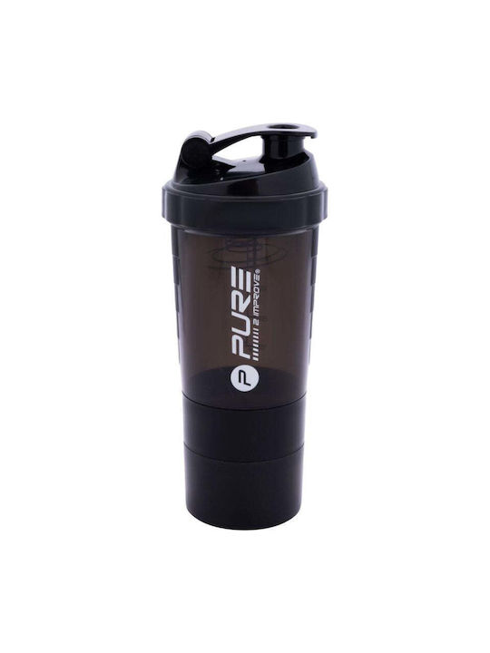 Pure2Improve Шейкър За Протеини 500ml Пластмасов Черен