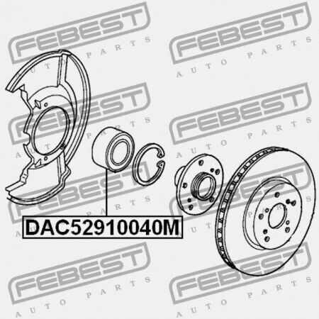 Колесни Лагери Предна Главина Honda Accord Cp2 2008-2011 Us 44300-ta0-a51