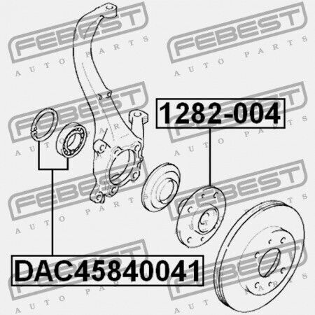 Hyundai Tucson 04 Oct 2006 2004 Front Hub Wheel Bearing 51720-3a101