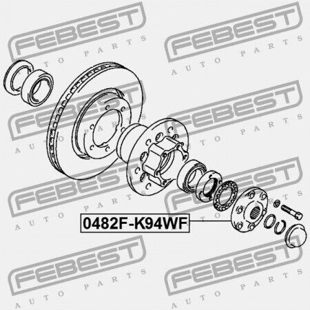 Mitsubishi Challenger K90 Μπροστινή Πλήμνη 1996.05-2001.08 Jpn Mb160942