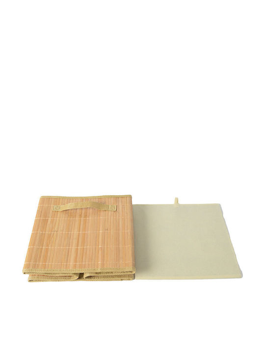 SteweHome Καλάθι Αποθήκευσης Bamboo Πολύχρωμο 27lt