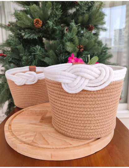 SteweHome Coș De Depozitare Din Țesătură Bej 21x19cm