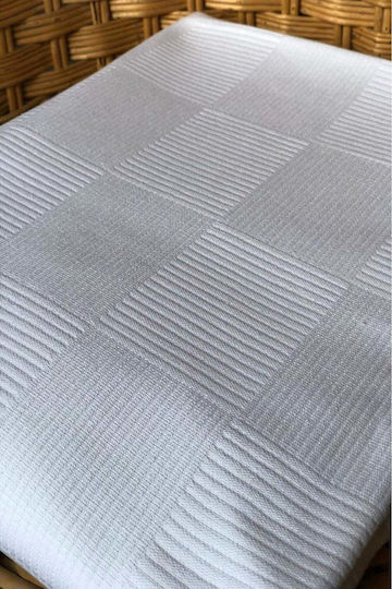 SteweHome Κουβέρτα Πικέ Διπλή 200x230εκ. Λευκή