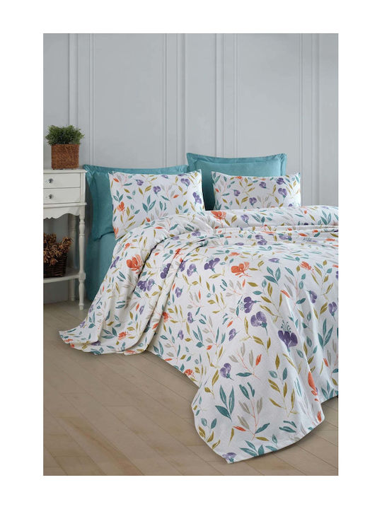 SteweHome Pique Double Blanket 200x230cm Purple