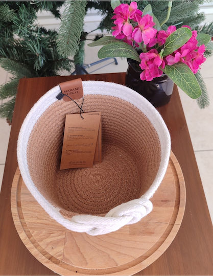 SteweHome Coș De Depozitare Din Țesătură Bej 21x19cm