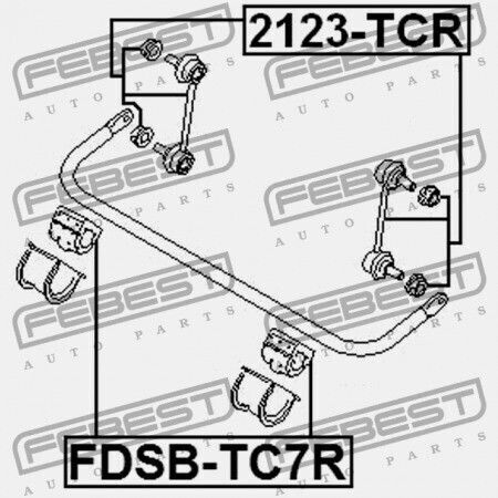 Rear Stabilizer Link Ford Transit Connect Tc7 2002-2013 Eu 1332463