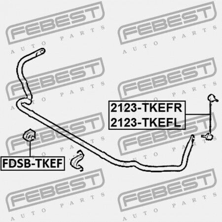 Febest Linker Stabilisator Vorderseite Für Ford Ranger Tke 2012 Eu 1732874