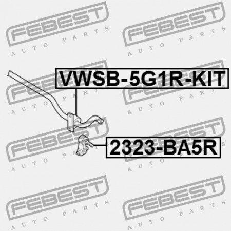 Febest Πίσω Σύνδεσμος Σταθεροποιητή για Audi A1 2011