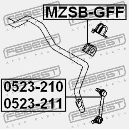 Αριστερός Μπροστινός Σύνδεσμος Σταθεροποιητή Mazda Cx-7 Er 2007-2009 Eu F151-34-170