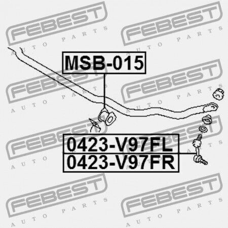 Linker Vorderachsträger Stabilisator Mitsubishi Pajero Montero V90 2006.08 G Xp 4056a133