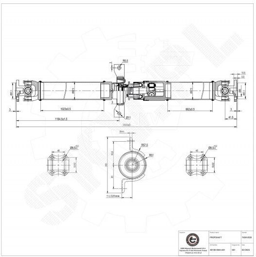 Drive Transmission Shaft CR-V III 40100SWAA01