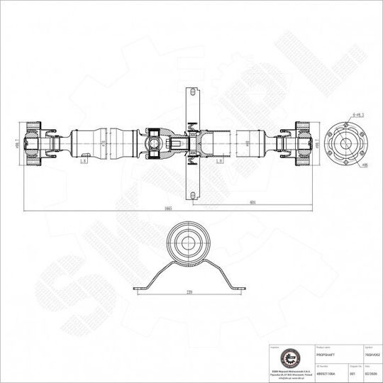 Arbore De Transmisie Pentru Audi A6 4b0521106a