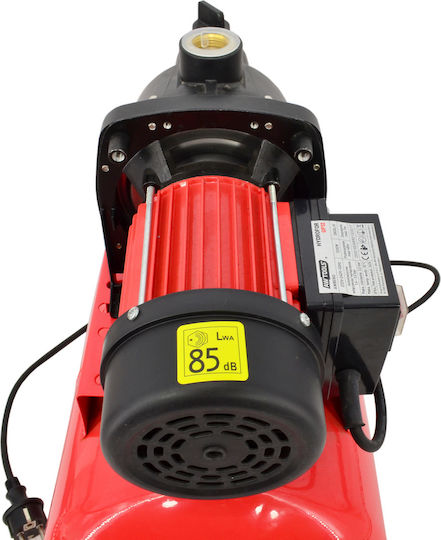 AWTools Einphasiges Wasserpumpen mit Druck Set mit 24-Liter-Behälter 1200W