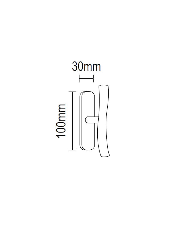 Viometale Window Latch Pair Silver 08.460.P4