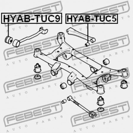 Πίσω Διαμήκης Δακτύλιος Ράβδου Hyundai Tucson 2004-2010 55116-2e001