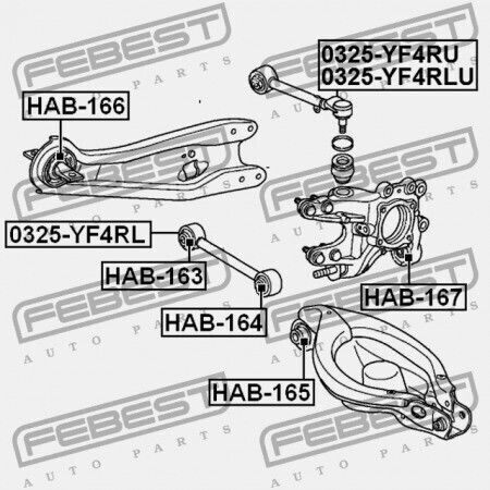 Rear Link Rod Bolt Honda Pilot YF4 2009-2014 GN 52345-SZA-A02