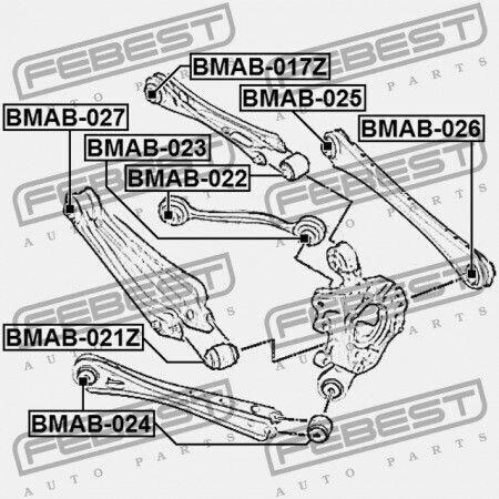 Rear Joint Bearing Bmw X3 F25 2009-2013 Ece 33326790493
