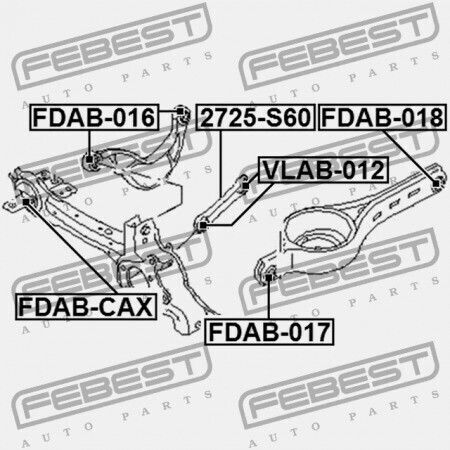 Μπουλόνι Πίσω Βραχίονα Ελέγχου Ford Mondeo Ca2 2007-2014 Eu 1566837