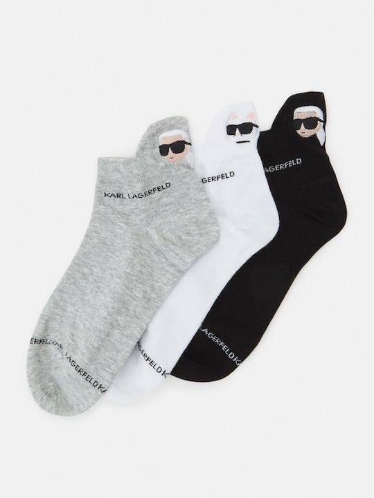 Karl Lagerfeld Șosete pentru bărbați Multicolore 3Pack Karl Lagerfeld Șosete pentru bărbați Multicolore 3Pack