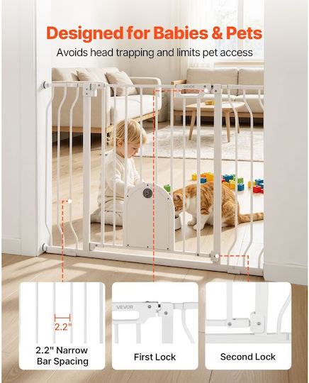 Vevor Metal Security Door in White Colour 75cm