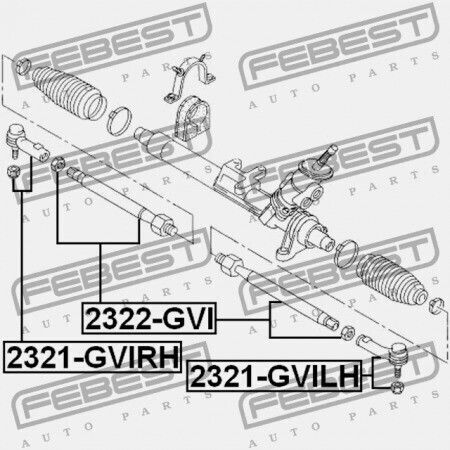 Febest Ράβδος Τιμονιού Για Audi A3 S3 Sportb Lim Qu 1997-2003 Rdw 1j0422803b