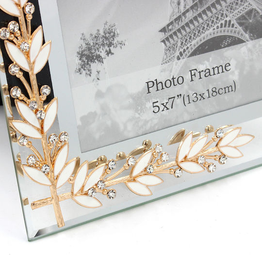 Keskor Glass Photo Frame with Gold Frame