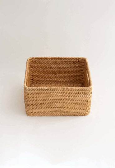 SteweHome Dekoratives Korbweide Körbchen Beige 30x28x16cm