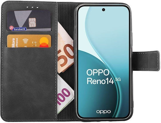 Lime Essential Θηκη Oppo Reno14 Pro 5g 6.83in Magnet Book Stand Clip Grey