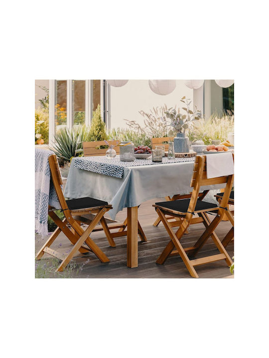 SteweHome Garden Chair Cushion Black 4 Pieces 40x40 cm